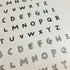 Suatelier Sonia PVC Transparent Stickers UPPERCASE Handwriting #2 Letter Stickers Word Stickers | 1120