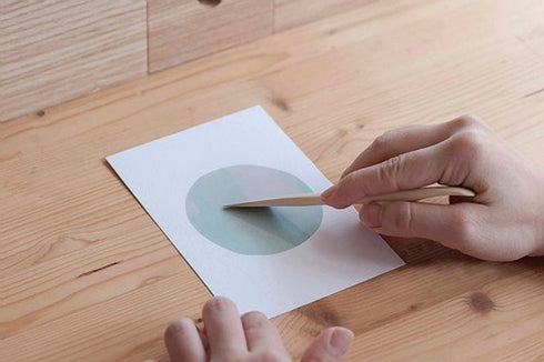 MU Lifestyle WOODEN PRESSURE Stick for Print-On Stickers Rub-On Stickers Transfer Stickers