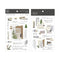 MU Lifestyle Print-On Stickers Rub -On Stickers Transfer Stickers Translucent Stickers 161 | Memory Keeping Scrapbooking Ripped Paper
