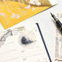 MU Lifestyle Print-On Stickers Rub-On Stickers Transfer Stickers GOLD FOIL Stickers 06 | Globe Travel Delivery Train TIcket