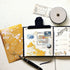 MU Lifestyle Print-On Stickers Rub-On Stickers Transfer Stickers GOLD FOIL Stickers 06 | Globe Travel Delivery Train TIcket