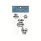 MU Lifestyle Print-On Stickers Rub-On Stickers Transfer Stickers CRYSTAL Stickers 016 | Brush Lettering Calligraphy Phrases Positivity
