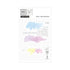MU Lifestyle Transparent Print-On Sticky Note Rub-On Sticky Note Transfer Sticky Note 016 | Pastel Poofs Watercolor Spot Watercolor Swash