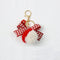 RED HOUNDSTOOTH Planner Charm Purse Charm Bag Charm Pom Pom Charm Pompom Charm | 2.2 X 3 Inches