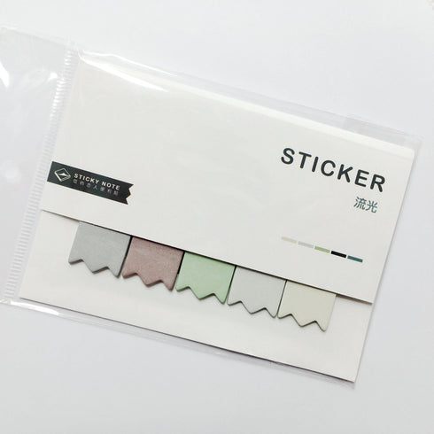 Angoo EARTH Short Sticky Notes Page Flags Index Tabs Banner Flags Notched Flags Page Marker | 80 Flags 2.25 X 0.60 inches