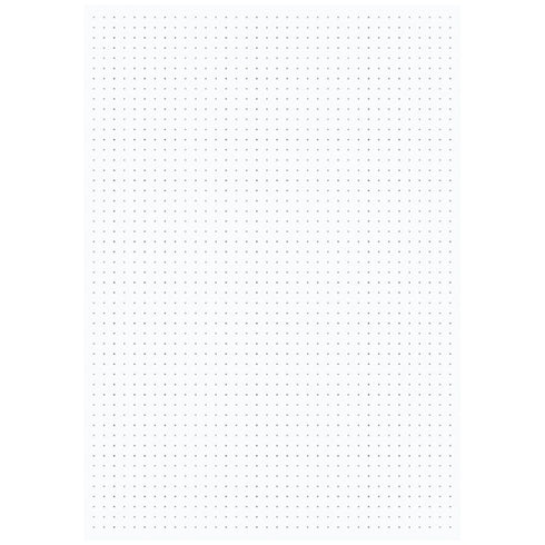 Kokuyo A5 PERPANEP 4mm DOT Grid Lay Flat Sarasara Paper Notebook Forest Certified Paper Eco-Friendly | 60 Sheets PER-MS106WT4M