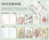 Daigo & Hibiya Hanada Collaboration DAHLIA 5mm GRID Herbarium Notebook Flower Notebook Vintage Ephemera | R1754 48 Pages