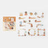 BGM Premium Die-Cut Flake Sunny Café Coffee Tea Pastry Coffee Bar Gold Foil Stickers | DG011