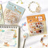 BGM Premium Die-Cut Flake Sunny Café Coffee Tea Pastry Coffee Bar Gold Foil Stickers | DG011