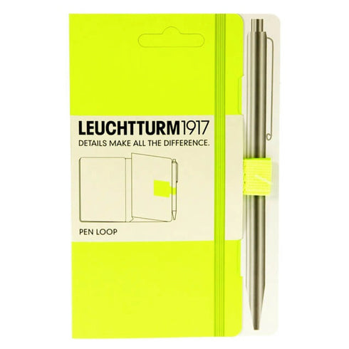Leuchtturm 1917 Muted Colors NEON ORANGE Fabric Pen Loop | Self-Adhesive