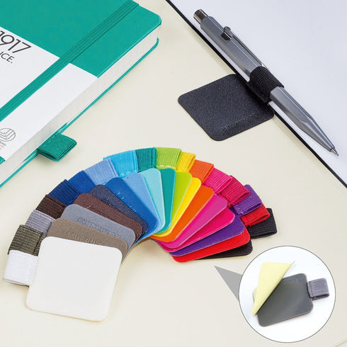 Leuchtturm 1917 Muted Colors BLACK Fabric Pen Loop | Self-Adhesive