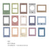 TRANSPARENT PET Picture FRAME Stickers Film Negative Stickers Border Stickers Photo Frame Stickers Photography Frame Stickers