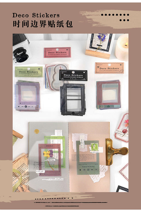 TRANSPARENT PET Picture FRAME Stickers Film Negative Stickers Border Stickers Photo Frame Stickers Photography Frame Stickers