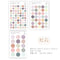 TRANSPARENT PET Pastel Dot Stickers Circle Stickers | Seasons