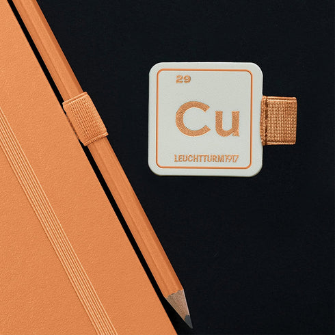 Leuchtturm 1917 METALLIC COPPER Color Fabric Pen Loop | Self-Adhesive