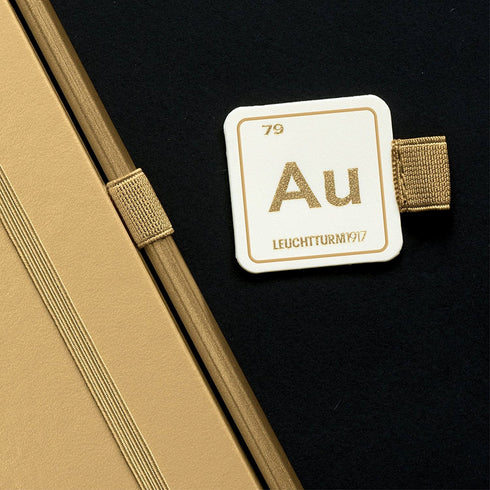 Leuchtturm 1917 METALLIC SILVER Color Fabric Pen Loop | Self-Adhesive