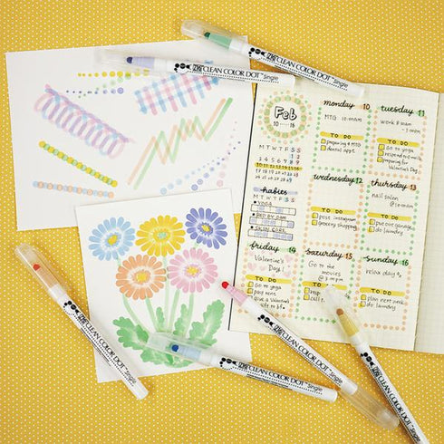 Kuretake Zig Clean Color Dot MILD Highlighter Colors English LAVENDER Single-Sided Marker | TCSD-6100