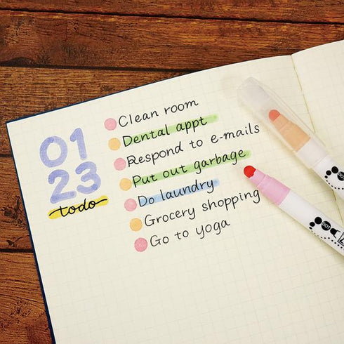 Kuretake Zig Clean Color Dot MILD Highlighter Colors Pale MINT Single-Sided Marker | TCSD-6100