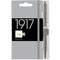 Leuchtturm 1917 METALLIC SILVER Color Fabric Pen Loop | Self-Adhesive