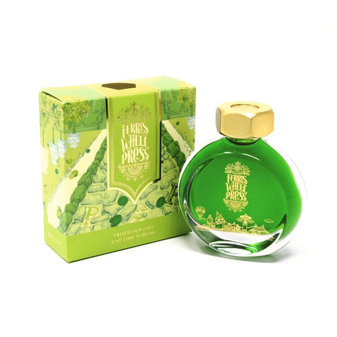 Ferris Wheel Press FRIVOLOUS LIME Fountain Pen Ink Dip Pen Ink Calligraphy Ink Bottle Ink | 38ml