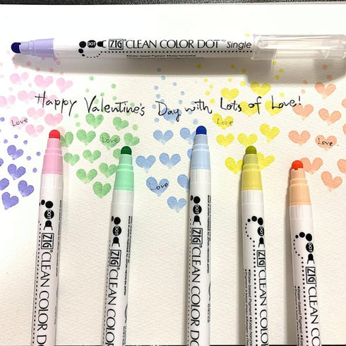 Kuretake Zig Clean Color Dot MILD Highlighter Colors BUTTER Single-Sided Marker | TCSD-6100