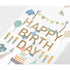 Midori Seal Paper Craft Museum Collection 3D HAPPY BIRTHDAY Sticker Animal Stickers Glitter Stickers Scrapbook Stickers Gold Foil | 2514