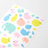 Midori Seal Collection TRANSLUCENT ANIMAL Planner Stickers Elephant Stickers Cat Stickers Date Stickers Date Frame Date Highlighter | 2537
