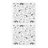 Midori Seal Collection Chat CAT KITTEN Stickers Transparent Stickers Planner Stickers Black & White Stickers | 2554