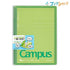 Kokuyo B5 Campus GREEN Cover Notebook Dotted 7 mm Rule 2 Pocket Folder Plastic Folder | 623A-G