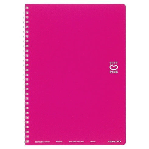 Kokuyo B5 Soft Ring GREEN Notebook Dotted Line 6mm Rule | 40 Sheets SV301