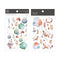 MU Lifestyle Print-On Stickers Rub-On Stickers Transfer Stickers Translucent Stickers 043 | Jewel Tones Glass Balls Cotton Gift Tags