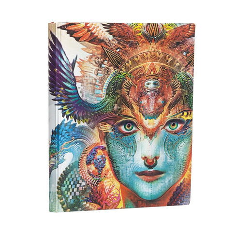 PAPERBLANKS 7" X 9" DHARMA DRAGON Dot Grid Notebook Planner Journal Bullet Journal Bujo | 100 gsm 240 Pages