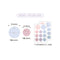 PAPERIAN ROUND Mix SEA Color Palette Stickers Round Stickers Color Coordinated Sticker | M9