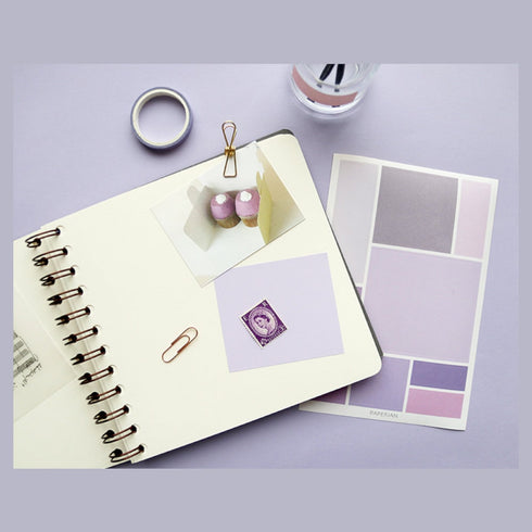PAPERIAN SQUARE PINK Color Palette Stickers Blank Stickers Color Coordinated Sticker | S2