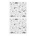 Midori Seal Collection Chat CAT KITTEN Stickers Transparent Stickers Planner Stickers Black & White Stickers | 2554