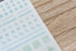 MU Lifestyle Print-On Stickers Rub-On Stickers Transfer Stickers Translucent Stickers 025 | Pastel Triangles Paster CIrcles Pastel Blocks