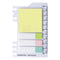 Kokuyo 2Way BRIGHT YELLOW Sticky Pads Loose Leaf Smart Ring Binder Spiral Notebook Ruler Index Sticky Notes | 80 Sheets WSG-RUS42