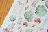 MU Lifestyle Print-On Stickers Rub-On Stickers Transfer Stickers Translucent Stickers 043 | Jewel Tones Glass Balls Cotton Gift Tags