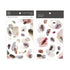 MU Lifestyle Print-On Stickers Rub-On Stickers Transfer Stickers Translucent Stickers 179 | Watercolor Burgundy Coffee Gray Accents