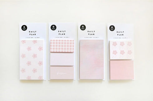 Suatelier Planner SAKURA Sticky Notes Flower Sticky Notes PINK Sticky Notes | 1931