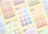 PAPERIAN EXPENSE PINK Color Palette Stickers Square Stickers Rectangle Stickers Budgeting Stickers Color Coordinated Sticker | M2
