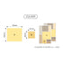 PAPERIAN SQUARE PURPLE Color Palette Stickers Blank Stickers Color Coordinated Sticker | S1