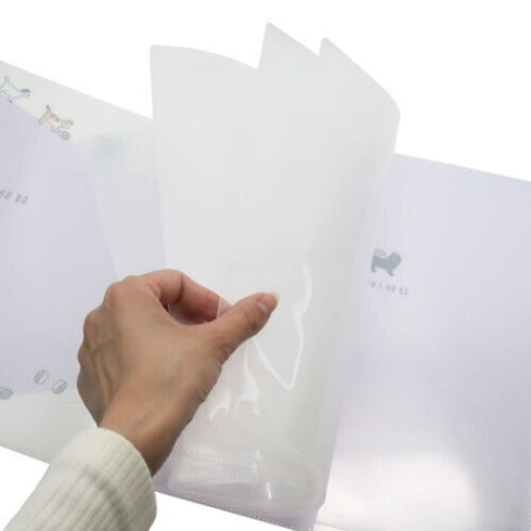 Crux A4 GoGo Ikimono SANRIOKI 10 Pocket Index Clear Folder Pocket Folder Paper Organization