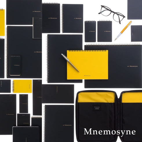 Maruman Mnemosyne A5 5mm GRID Inspiration Notebook 80 gsm A5 Landscape Spiral Notebook Maruman A5 Landscape Notebook | 70 Pages N182A