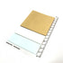 Kokuyo 2Way KRAFT & BLUE Sticky Pads Loose Leaf Smart Ring Binder Spiral Notebook Ruler Index Sticky Notes | 60 Sheets WSG-RUS43