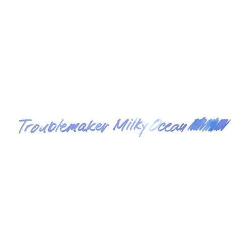 TROUBLEMAKER Ink MILKY Ocean SHADING Fountain Pen Ink Handmade Dip Pen Ink Hand Crafted Bottle Ink | 60ml