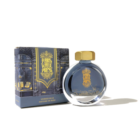 Ferris Wheel Press STORIED Blue Fountain Pen Ink Dip Pen Ink Calligraphy Ink Bottle Ink | 38ml