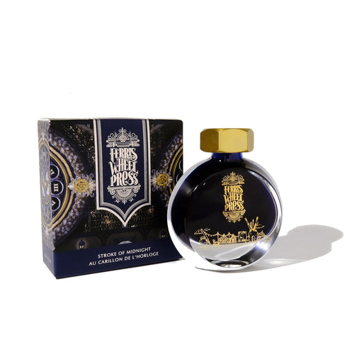 Ferris Wheel Press STROKE of MIDNIGHT SHIMMER Fountain Pen Ink Dip Pen Ink Calligraphy Ink Bottle Ink | 38ml