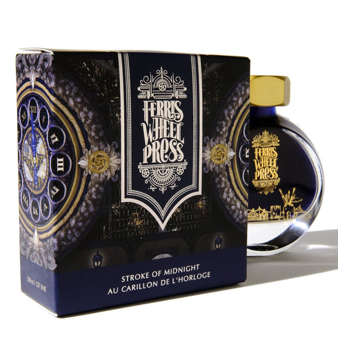 Ferris Wheel Press STROKE of MIDNIGHT SHIMMER Fountain Pen Ink Dip Pen Ink Calligraphy Ink Bottle Ink | 38ml
