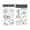 MU Lifestyle HOLIDAY CHRISTMAS Print-On Stickers Rub-On Stickers Transfer Stickers Translucent Stickers 1005 | Outdoor Decorations